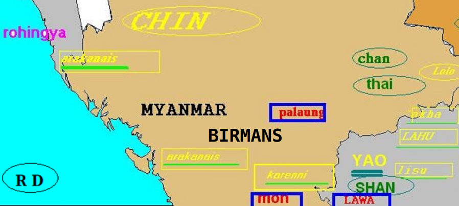 Les Arakanais, des Birmans non reconnus comme tels